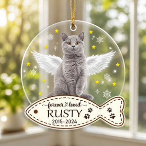 Forever Loved Pet Memorial Photo Ornament - Personalized Transparent Acrylic Ornament 762cced0-502f-4f7c-bb23-a7701c95b28a.png