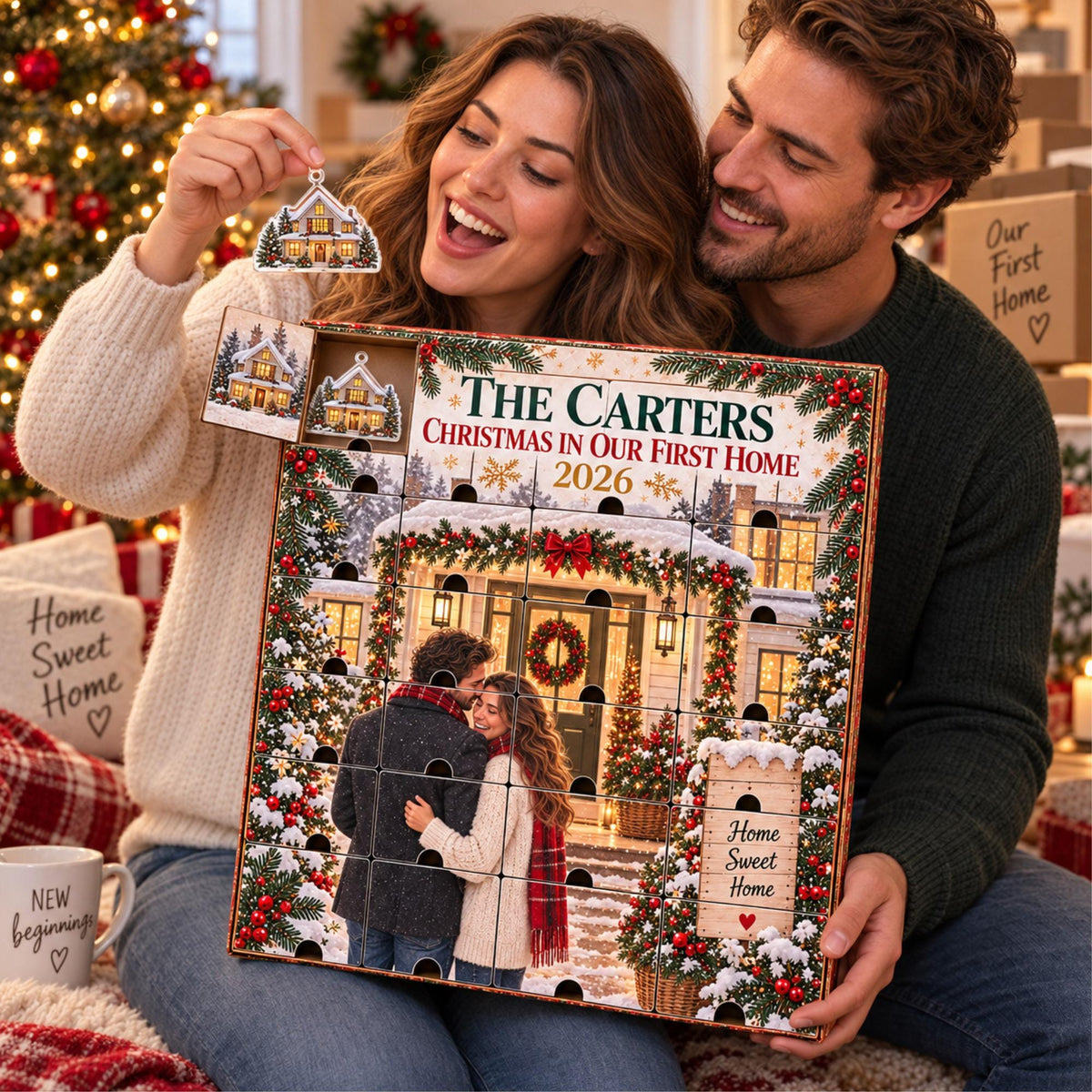 Personalized New Home Advent Calendar with 24 Custom Photo Acrylic Ornaments, First Christmas in Our Home Gift, Housewarming Gift for Couple 7658f120-cd90-4511-91ab-725782efbd1a-il_fullxfull.8590158380_v3u5.jpg