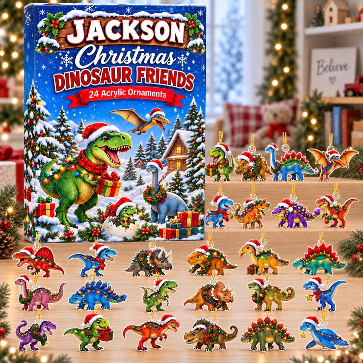 Personalized Dinosaur Advent Calendar 2026, Custom Name Christmas Countdown, Dinosaur Christmas Gift for Kids, Boys, Grandsons & Dino Lovers 76938be9-5440-4a12-b64e-f298fff0eed6-il_1588xN.8617876647_elpg.jpg