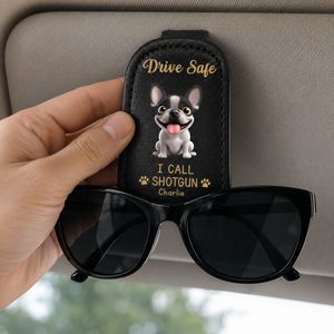 Funny Dog Custom Photo Drive Safe Daddy Sunglasses Holder: Personalized Sunglasses Holder For Dog Dad With Dog, Fathers Day, Gift For Dad, Grandpa