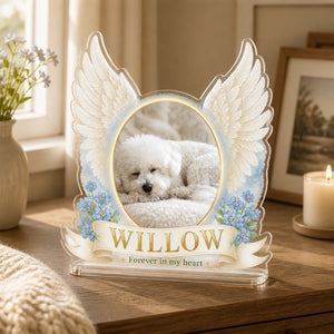Angel Wings Pet Memorial Acrylic Plaque – Photo Upload - Personalized Acrylic Custom shape Standing 1 layer (FS) 76a0fa10-c495-4670-9ae3-8724e7e4211e.jpg
