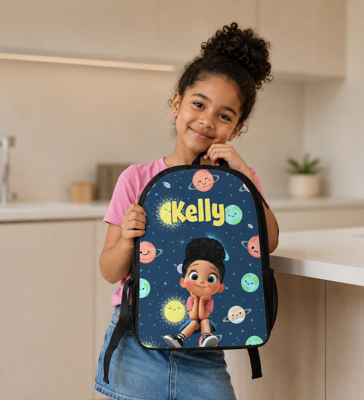 Rainbow Dinosaur Unicorn Personalized Kid Backpack, Back to School Backpack for Girls
