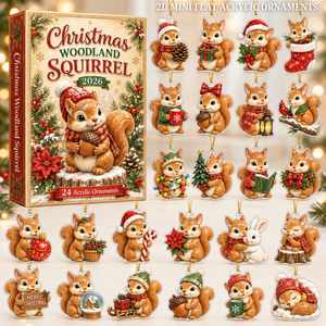 Christmas Woodland Squirrel Advent Calendar 2026 - 24-Day Festive Countdown, Acrylic Charms Blind Box - Gift For Woodland Lovers, Family & Friends 76b95467-0548-46b7-a9bd-67268291e3b5-squirrel-text.png