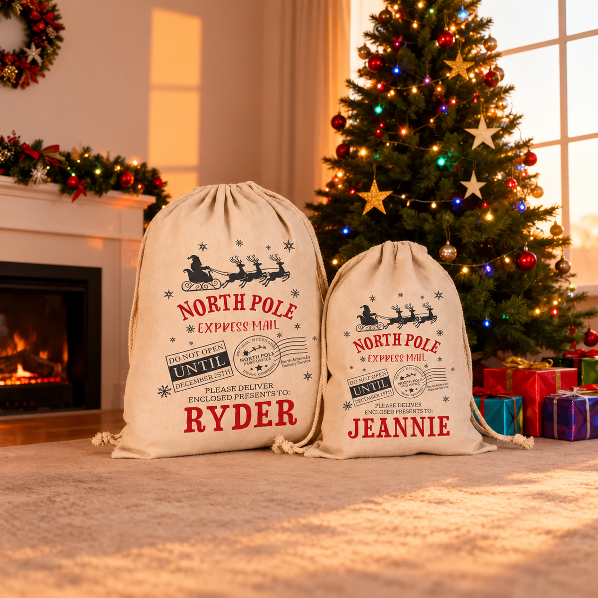 Personalized Large Santa Sack, Custom Christmas Gift Bag, North Pole Santa Sack, Holiday Presents Bag, Xmas Gift Bag, Special Delivery Bag, Gift For Kid 76c67023-63d6-4732-93be-9be7ab7ab342-T-i-qu-Gi-ng-sinh-RYDER-v-JEANNIE-5.png