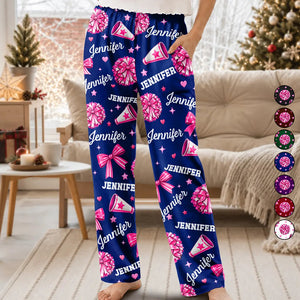 Cheer Gift For Teen Girls - Personalized Name Pink Bow Megaphone Pajama Pants 76cdd972-9cf5-4fe0-8622-00dff6fd23a6-CheerGiftForTeenGirls-PersonalizedNamePinkBowMegaphonePajamaPants-MI416-CLA4073-MK1.jpeg