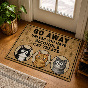 Go Away Unless You Have Alcohol & Cat Treats – Custom Cartoon Pet Doormat - Personalized Doormat 7700f1b2-8adc-47cc-a44e-56d98b22447a.jpg