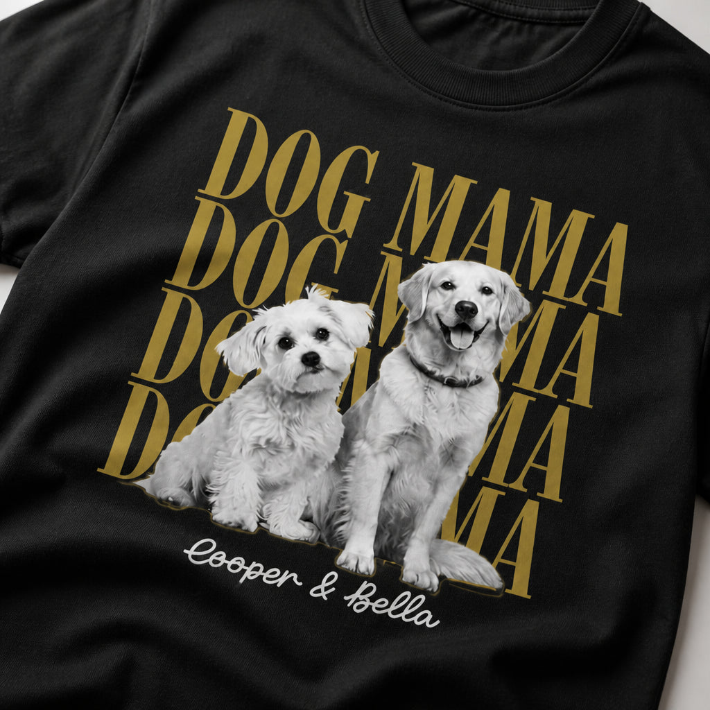 Dog Mama Custom Pet Portrait Tee - Personalized T-shirt 7720ca28-9bd6-483e-8b74-8f15154511ff.jpg