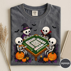 Comfort Colors Halloween Mahjong Shirt, Halloween Skeleton Mahjong Tee, Mahjong Lover Shirt, Mahjong Lover Gift, Funny Mahjong Lover Shirt 7727602d-7956-4ab0-9e4d-3c21030d5119-5.jpg
