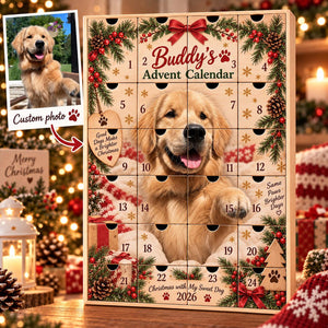 Personalized Pet Photo Wooden Advent Calendar, Custom Dog Christmas Countdown, 24 Door Puppy Keepsake, Dog Lover Gift, Pet Christmas Decor 77276fa4-f7be-4d4f-ad6c-a6a5db95855c-il_1588xN.8593480297_gjxw.jpg