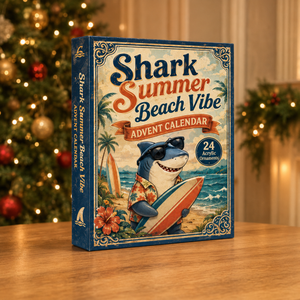 Shark Summer Beach Advent Calendar 2026 - 24-Day Festive Countdown, Acrylic Charms Blind Box - Gift For Shark Lovers 772c4c71-06fe-48b3-acfa-0c649a4096a4-box-shark.png