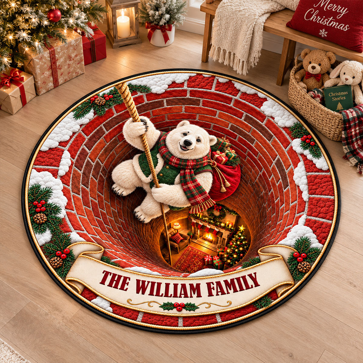Custom Santa Christmas Decor - Merry Christmas 3D Illusion Quilted Rug - Personalized Quilted Mat 773e5c3c-fb9b-464f-aaf3-5b790c858c4d-3-1-.jpg