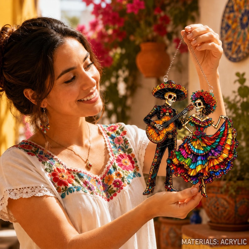 Dia De Los Muertos Suncatcher, La Catrina Couple Acrylic Window Hanging 7755152e-87d9-4b14-9c0c-ba5ab7b17ca4-ghj6.jpg