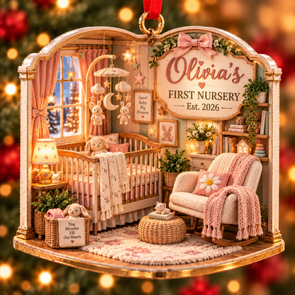 Personalized Baby's First Nursery Corner Christmas Ornament – Custom Name & Year, Baby Girl or Boy Gift, Newborn Keepsake 776c3562-1647-4f86-a95f-6e8d32ef7624-Olivia-s-Cozy-Nursery-Ornament.png