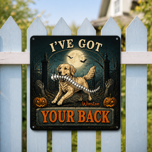 Personalized Halloween Dog Metal Sign – I've Got Your Back - Personalized Metal Sign 777410db-af30-4a28-ba5a-2e817ebbeb30.png