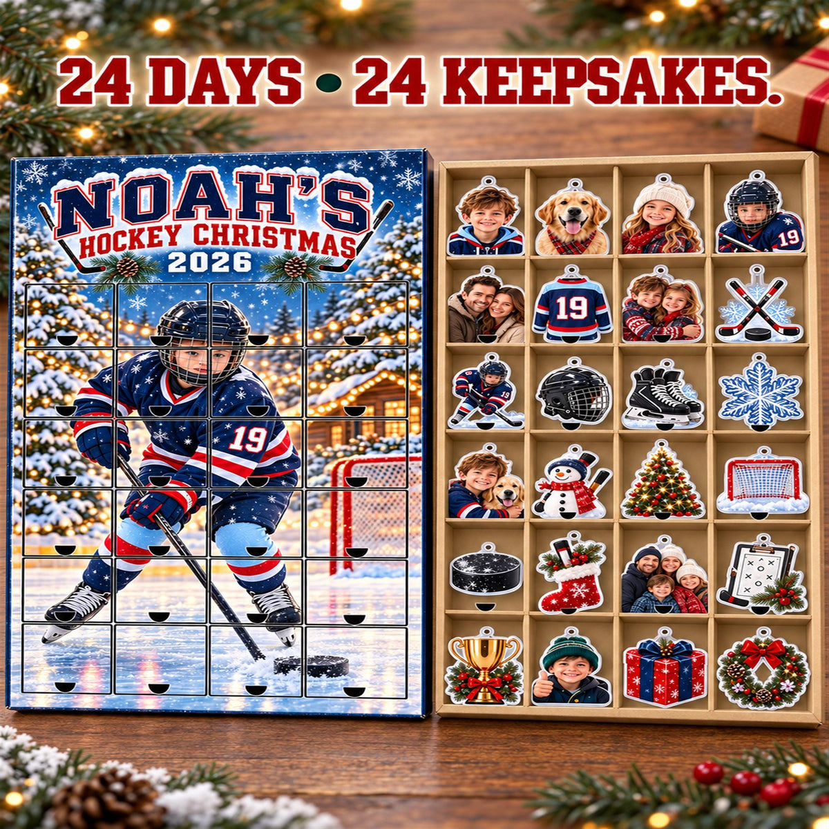 Personalized Hockey Advent Calendar with 24 Custom Photo Acrylic Ornaments, Player Number Christmas Gift for Hockey Family and Coach 7777e406-972e-4791-8c4d-3a9f1d3cdfd9-il_fullxfull.8648747521_p9xy.jpg