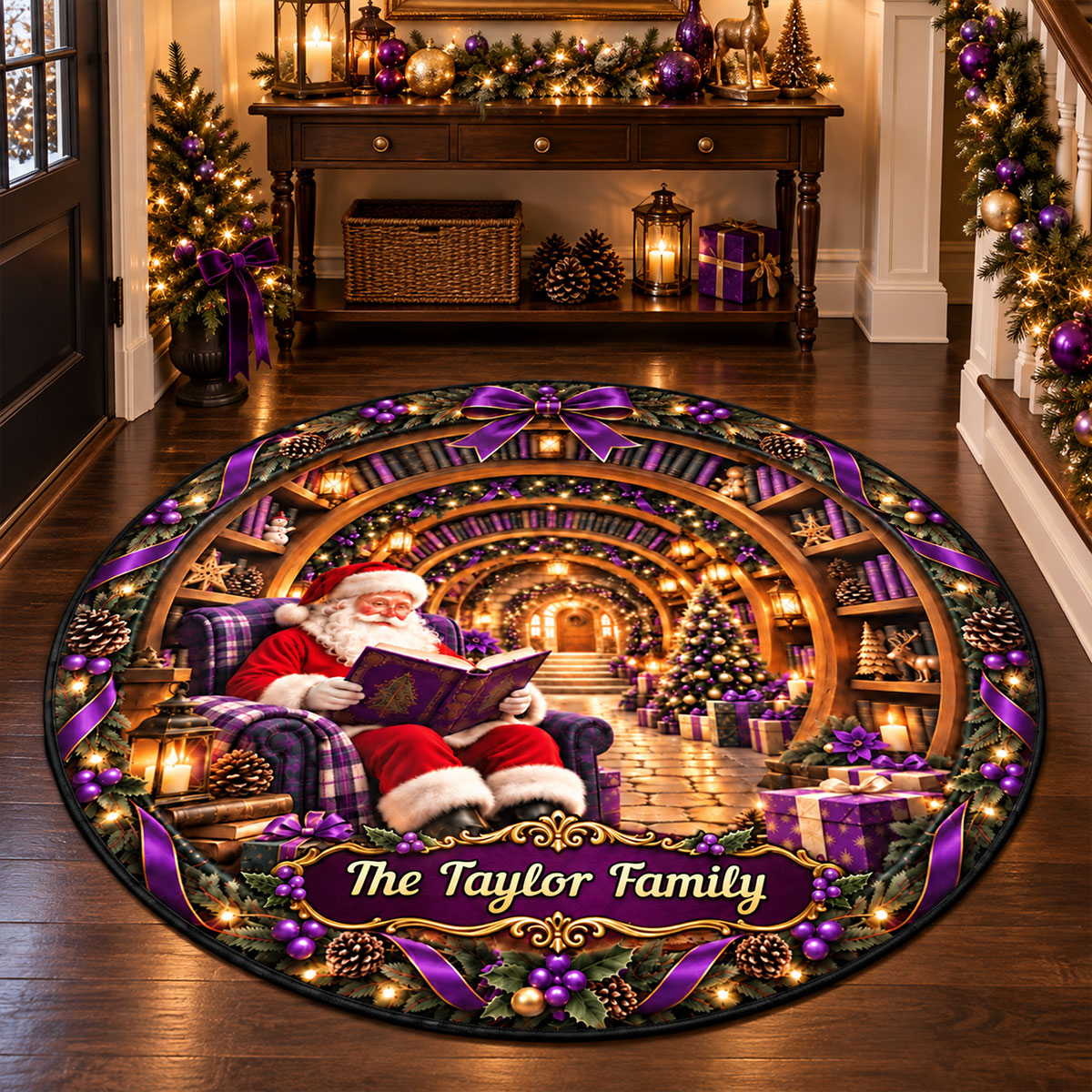 Holiday Magic Awaits Book Lovers 3D Illusion Quilted Rug - Personalized Quilted Mat 77821f9b-0dda-4d84-a633-372c54ef6afd-5.jpg