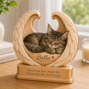 Personalized Cat Memorial Wooden Block, Custom Cat Photo Angel Wings Keepsake, Cat Loss Sympathy Gift, Pet Memorial Decor 77826e57-459f-419a-9b2d-07fe56a5d43d-1-1.png