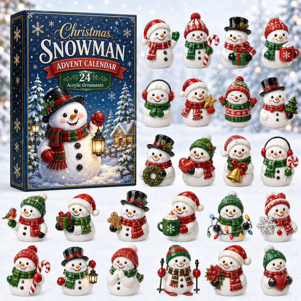 Christmas Snowman Advent Calendar 2026 - 24-Day Festive Countdown, Acrylic Charms Blind Box - Gift For Family Members 7792a32d-487a-4475-b119-feea0788e9b1-snowman.jpg