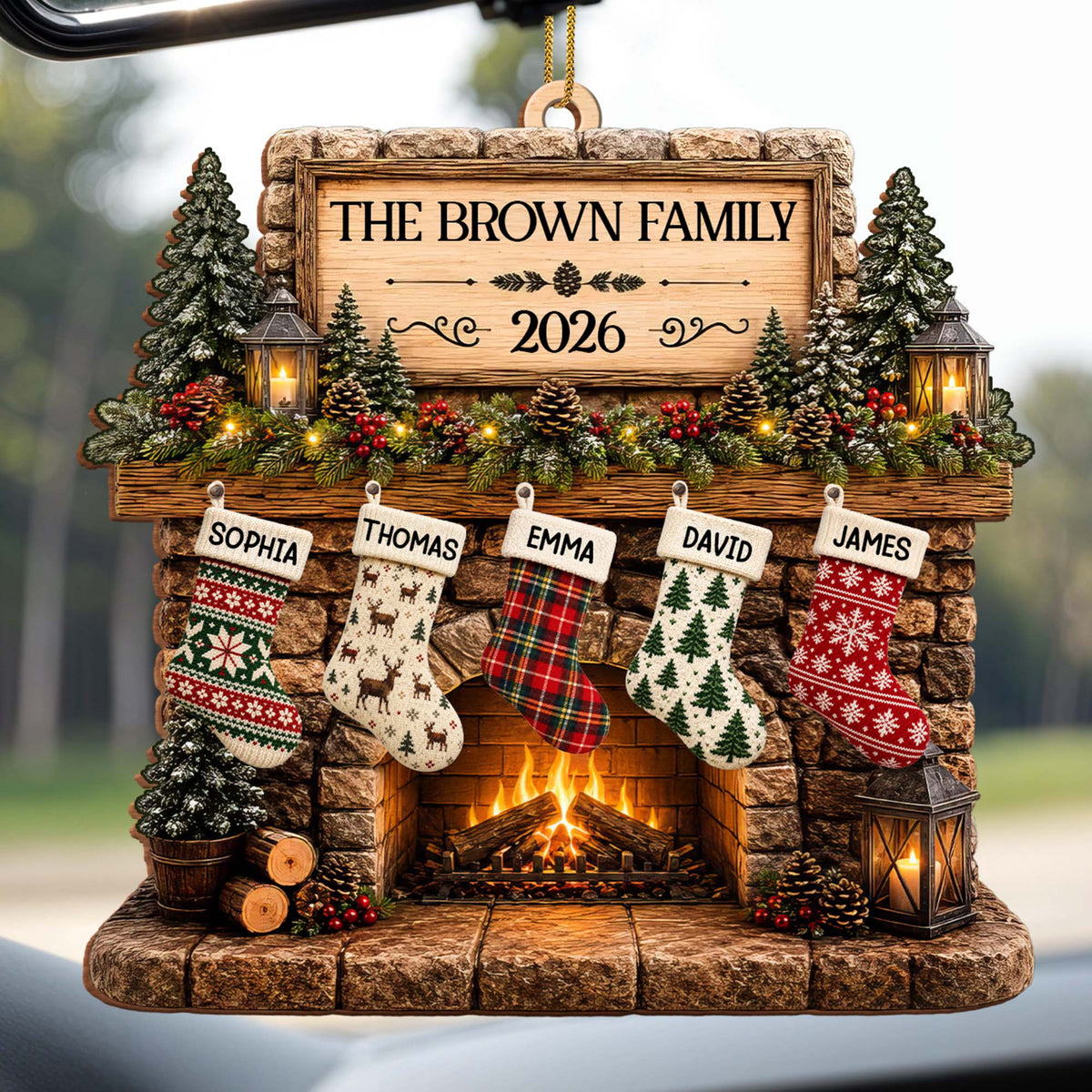 Our Family, Personalized Wood Ornament, Gift For Family and Holiday Lovers 77ab833b-8e07-4664-948e-cb5da4074a85-FAM1225_WDO1.jpg