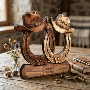 Custom Western Couple Wood Decor, Personalized Cowboy Hat Horseshoe Sign, Rustic Engagement Centerpiece, Bride And Groom Gift 77b44606-bbe7-4fe1-940b-5b0b3f2fc5f7-ghfjutyju-2-.webp
