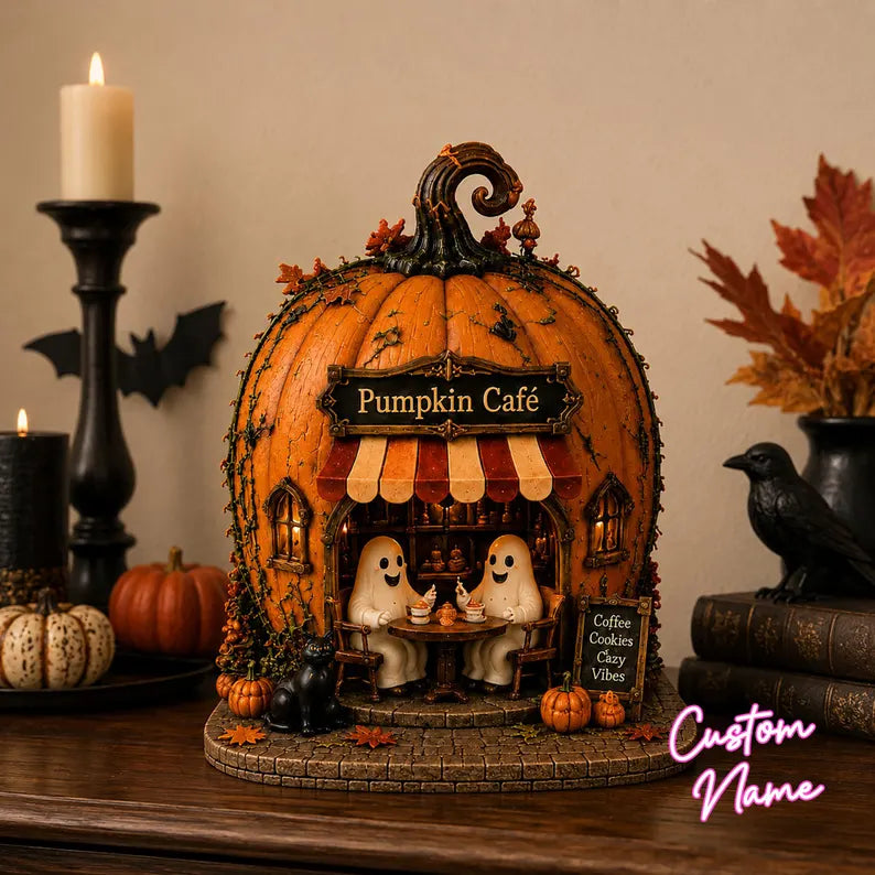 Charming Halloween Pumpkin House Decor, Printed Ghost Miniature Village, Light Up Fall Tabletop Display, Spooky Seasonal Figurine 77d02233-5e3a-4389-b1ea-19c61ca8788a-fg-1-.webp