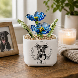 Custom Pet Portrait Mini Glass Flower Pot – Etched Cameo + Name - Personalized Mini Glass Flower Pot 77e263be-7458-4886-9cc0-95adad68fb3b.jpg