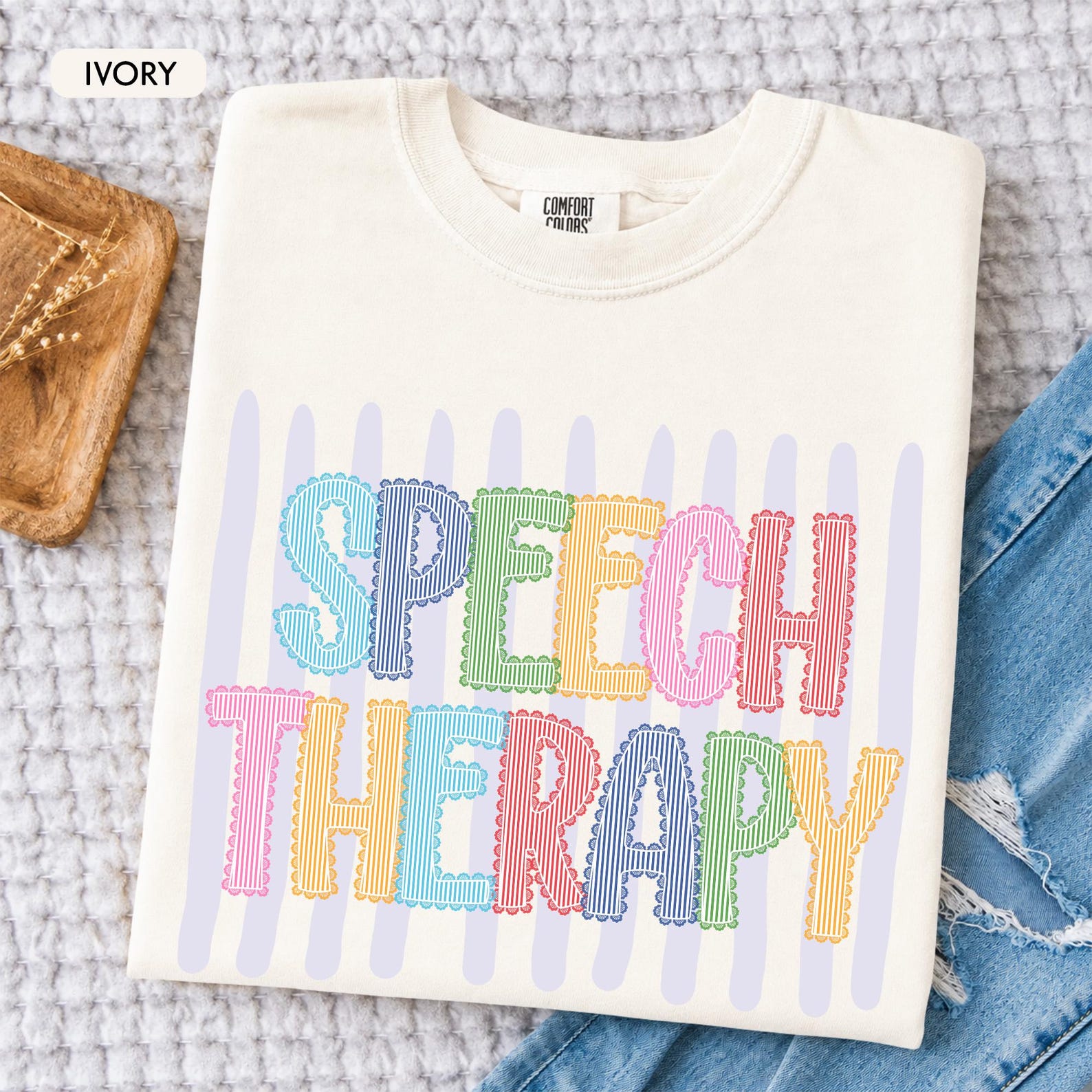Speech Therapy Shirt: Faux Seersucker Lace SLP SLPA Shirt, Stripe Sped Teacher Shirt, Speech Language Pathologist Tee, Back To School Gift 77ea9193-b00d-402b-9cb0-cf63b6936ac1-1.jpg