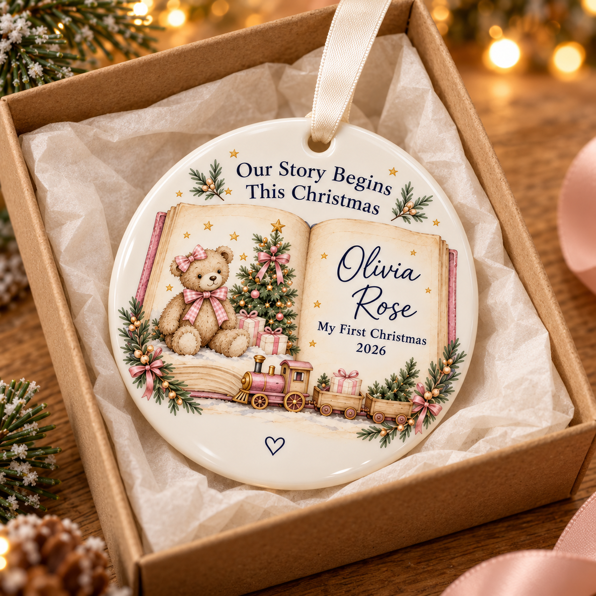 Personalized Baby’s First Christmas Ornament 2026, Storybook Teddy Bear & Train, Custom Name Keepsake, Gift for New Parents 77f5f1ff-9984-4c8a-8caf-db4544e7c71c-Olivia-Rose-s-First-Christmas-Ornament-4.png