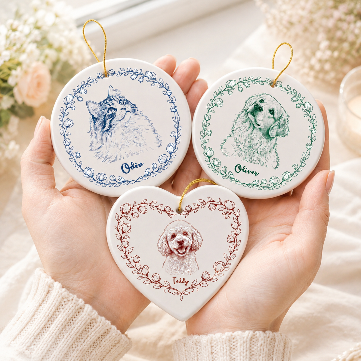Custom Pet Portrait Ring Ornament l Personalized Dog Cat Toile de Joy Ceramic Keepsake 7803de5c-5b6f-4adc-82ca-5d3fca53f794-banner-3.png