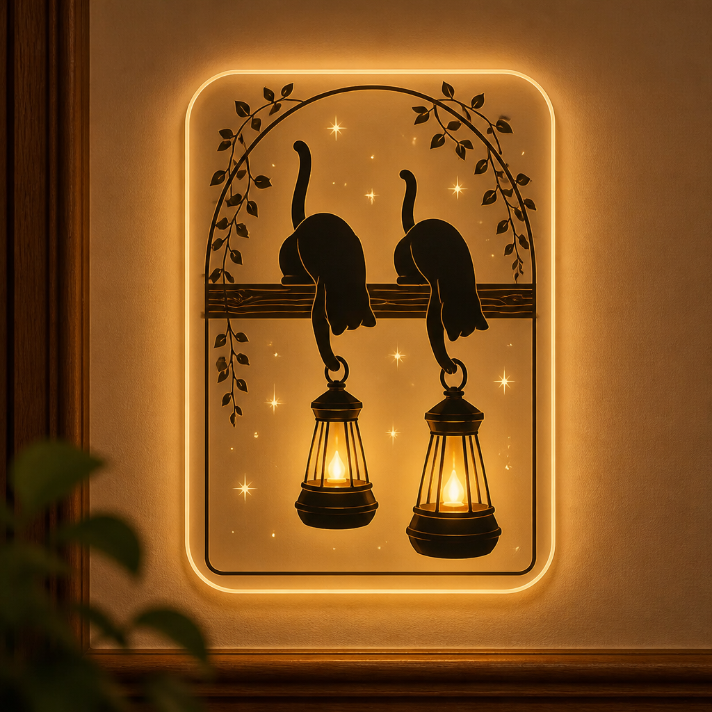 Lantern Cats Acrylic Night Light - Acrylic Night Light 7805dafd-b57b-45c7-b425-a871b4bced73.png