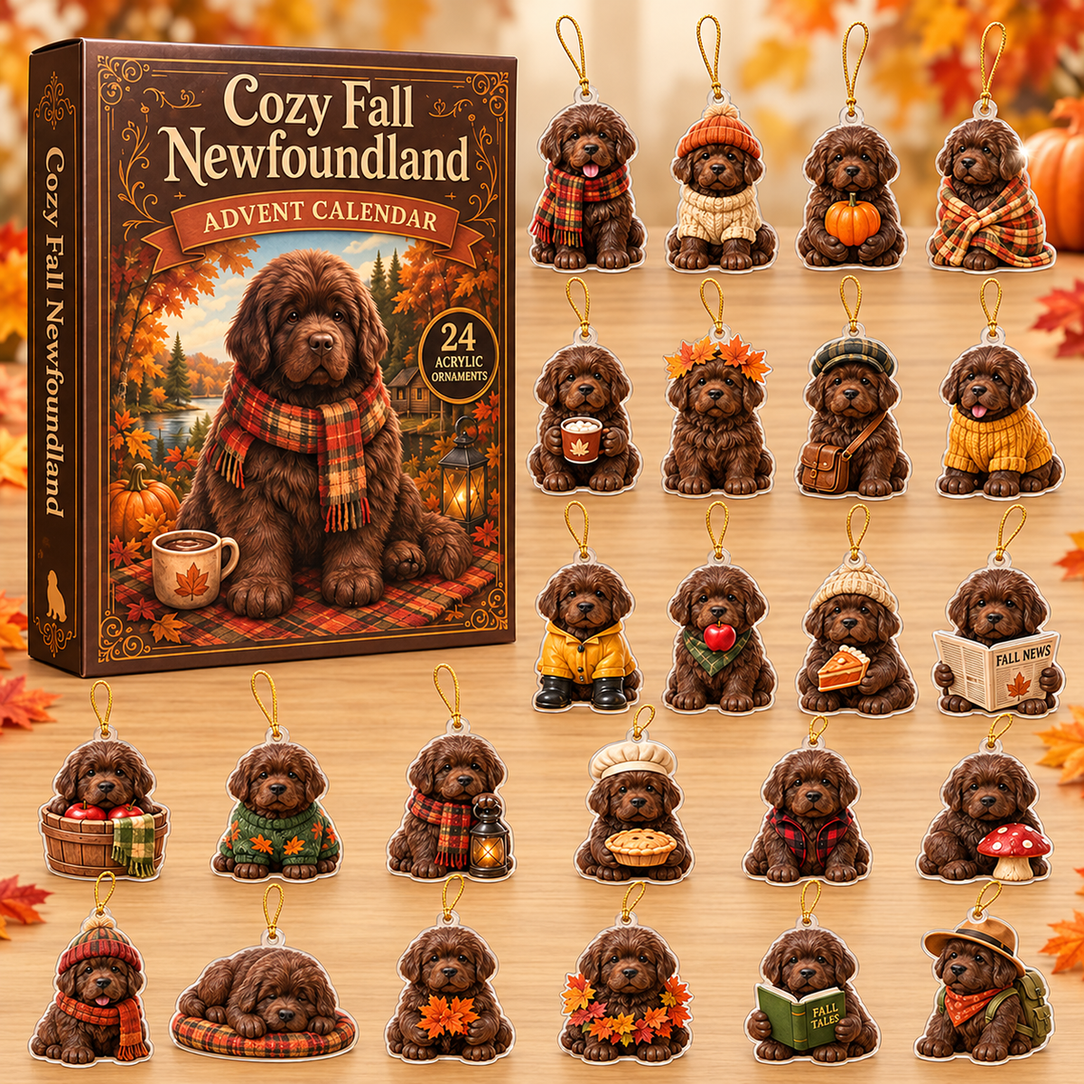 Cozy Fall Newfoundland Advent Calendar 2026 - 24-Day Festive Countdown, Acrylic Charms Blind Box - Gift For Newfoundland Lovers 784c824d-10a9-46d1-bbc3-05c85d9f5632-newfoundland-box-charms.png