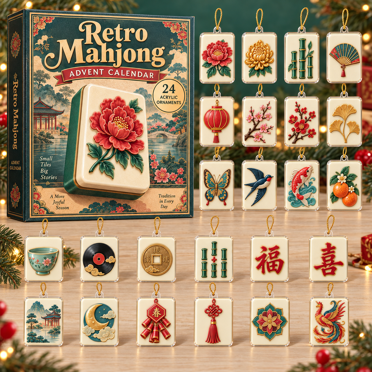 Retro Mahjong Advent Calendar 2026 - 24-Day Festive Countdown, Acrylic Charms Blind Box - Gift For Mahjong Lovers 78535687-d7f3-4c34-b2b8-49f06bca33b0-mahjong-box-charms.png