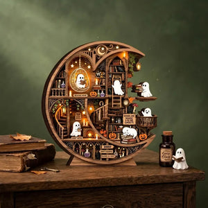 Halloween Ghost Library, Reading Ghost Halloween Wooden Block, Pumpkin Bookshelf Decor, Spooky Book Lover Shelf Sign Fall Reading Room Decor 78614483-c2c2-4a9f-9f8c-6634e2ef33a3-cvxcvcxcxcxcx-1-.webp