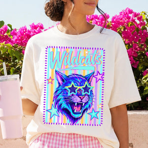Custom Mascot Neon Striped Shirt, Preppy School Spirit Shirts, Back To School Tee, Matching Team Shirts, Game Day School Pride T-Shirt 786b778c-ed16-4ec7-99c9-0ede1f674cb9-11.jpg