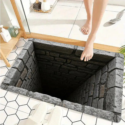 3D Illusion Stone Well Bath Mat, Funny Trap Door Floor Mat, Non Slip Bath Mat, Realistic Deep Pit Doormat, Unique Home Decor 788f7aa1-e66d-4484-b631-f9b7defb61e9-KK-2-.webp