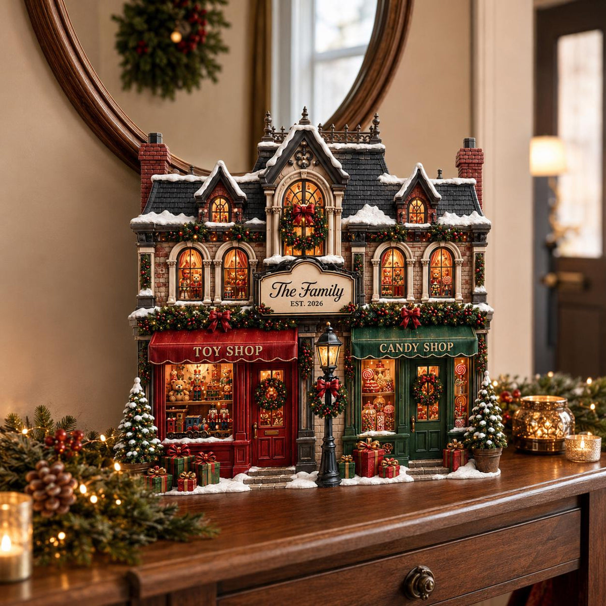 Custom Family Christmas House Wooden Block, Personalized Gingerbread Home Sign, Rustic Holiday Mantel Decor, Unique Keepsake Gift Idea 7891cd1d-6557-4bb8-ac67-c164d6c142e6-3.jpg