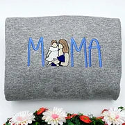 Mama Embroidered Shirt Custom With Favorite Photos Mother's Gift, Family Gift