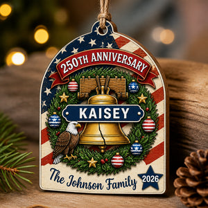 Patriotic 250th Anniversary Family Ornament — Custom Name & Year - Personalized 3-Layered Wood Ornament 78c114ad-f5fb-44ac-83cf-0828a80bc40d.jpg