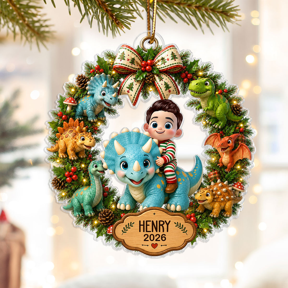 Cute Cartoon Kid With Dinosaur - Personalized Acrylic Ornament - Christmas Gift For Boys, Girls 78ec8968-edc5-4317-816e-18d28f2c9a77-t-i-xu-ng-13-.png