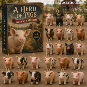 Herd Of Pigs Advent Calendar 2026 - 24-Day Festive Countdown, Acrylic Charms Blind Box - Gift For Farm Lovers 78f221ce-2638-4957-aeeb-b878657961a0-pig-text.png