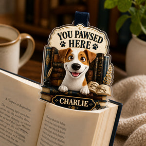 You Pawsed Here – Personalized Pet Photo Acrylic Bookmark - Personalized Acrylic Bookmark 78f4296b-874c-469f-bc3b-e94b3f8c3dd1.jpg