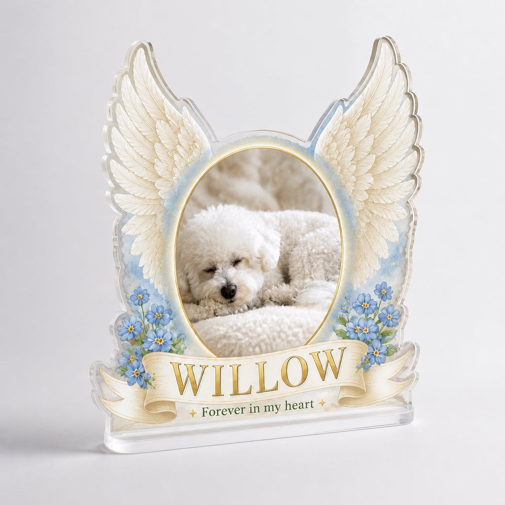 Angel Wings Pet Memorial Acrylic Plaque – Photo Upload - Personalized Acrylic Custom shape Standing 1 layer (FS) 78f98771-0fed-4c7d-ae59-b400184a8fc8.jpg