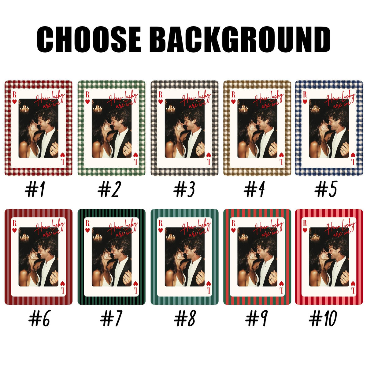 Personalized Striped Playing Card Couple Photo Ornament: Anniversary Gift, How Lucky We Are, Gifts for Boyfriend, Husband 78fbc435-f985-4d93-b892-fdd6749bfe4d-3.jpg