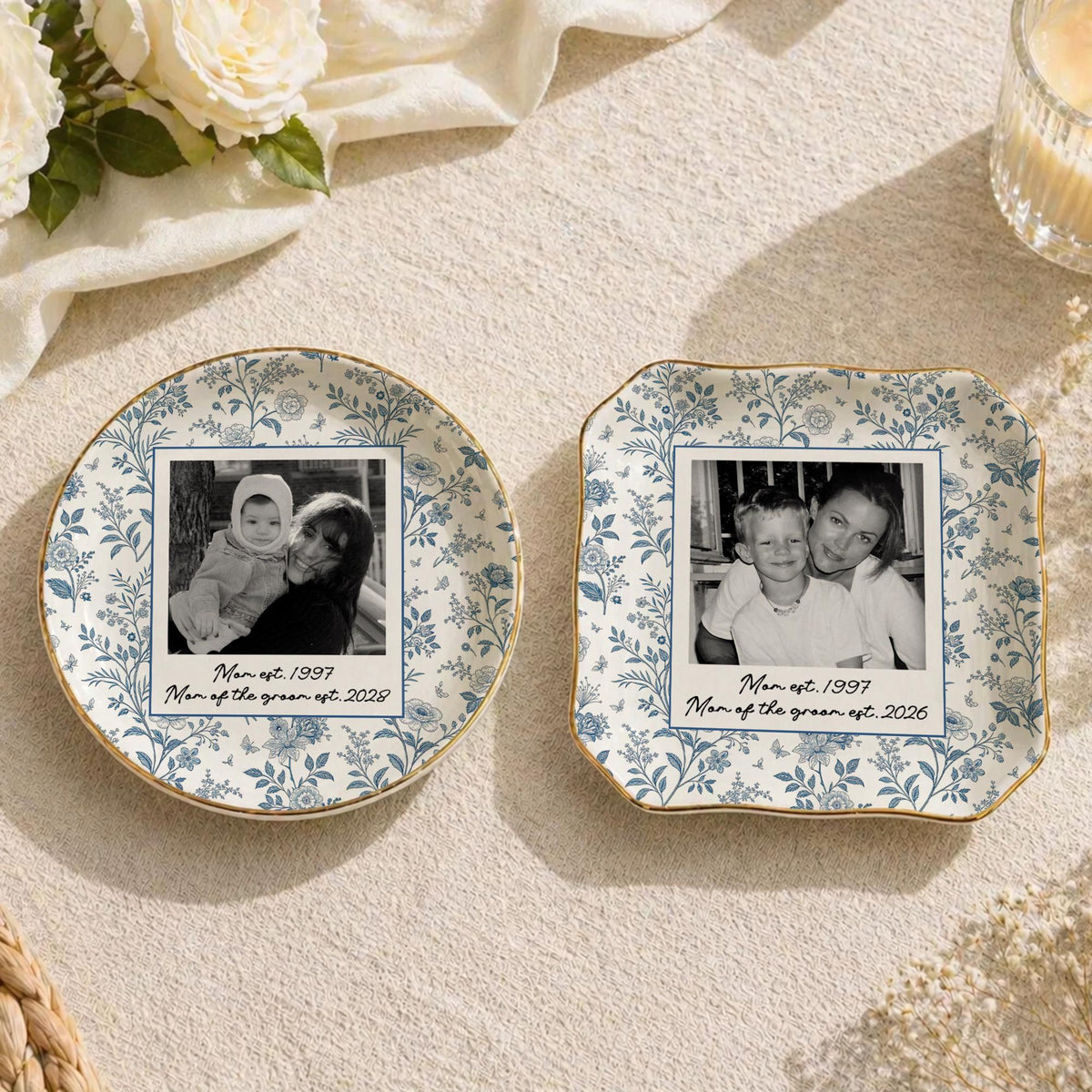 Personalized Jewelry Tray for Mother Of The Groom, Custom Photo Ceramic Ring Dish, Mother In Law Gift from Bride, Wedding Mom Gift from Son 78fd0770-d3ed-4aa6-8106-52a5866f9173-73.jpg