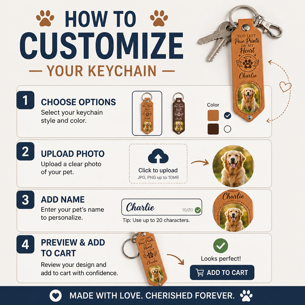Pet Memorial Leather Photo Keychain – You Left Paw Prints On My Heart - Personalized Leather Keychain 7923c228-b36c-4ff4-9f6b-3219b6bc8b59.jpg