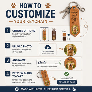 Pet Memorial Leather Photo Keychain – You Left Paw Prints On My Heart - Personalized Leather Keychain 7923c228-b36c-4ff4-9f6b-3219b6bc8b59.jpg