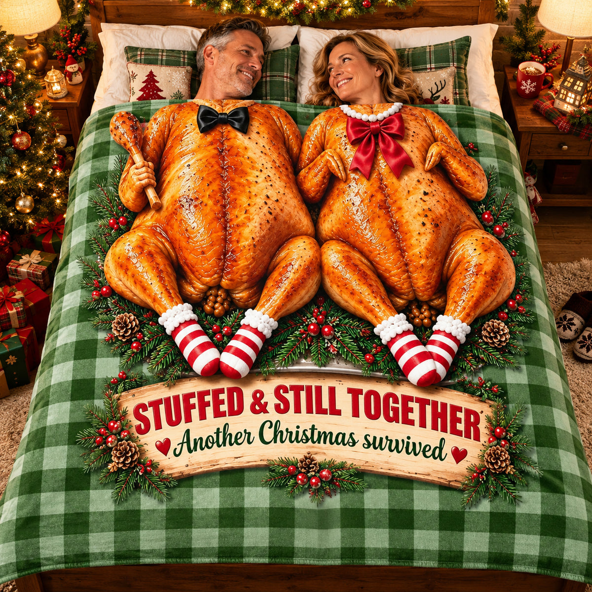 Turkey Couple - Fleece Blanket - Gifts for Couple Family 793366a0-732b-4ae9-87ec-6992929fcced-Banner-3.jpg