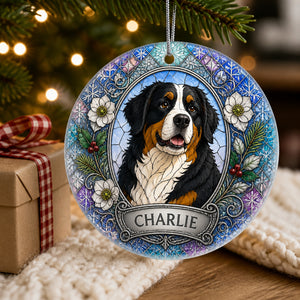 Custom Stained-Glass Pet Portrait Name Ornament - Personalized Aluminum Ornament 793a8803-8c4d-4470-b7b9-bafd7f8103a7.jpg