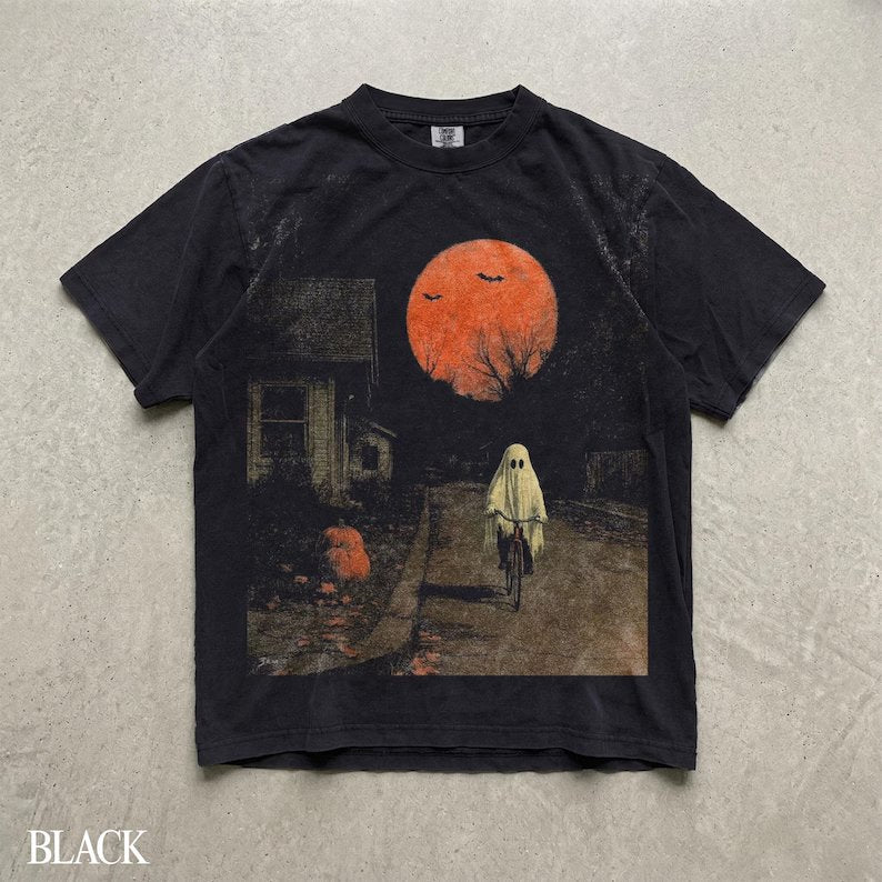 Halloween Ghost T-Shirt, Spooky Ghost Biking Shirt, Gothic Halloween Shirt, Vintage Halloween Tee, Pumpkin Shirt, Fall Graphic Tee, Gift 793c1a2f-3783-4669-a59a-61cd268b73cc-sde-1-.jpg