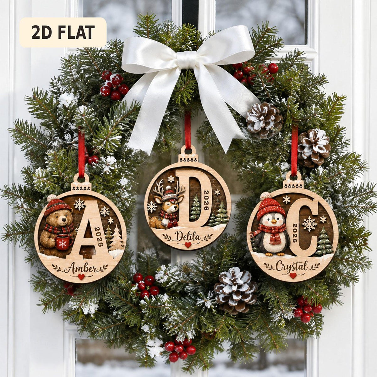 Personalized Initial Christmas Ornament 2026, Custom Penguin Wooden Monogram Ornament, Name Keepsake, Christmas Gift for Kids & Family 793ff015-796c-4e5b-a00f-53ae6635c51b-il_1588xN.8371685804_hzkv.jpg
